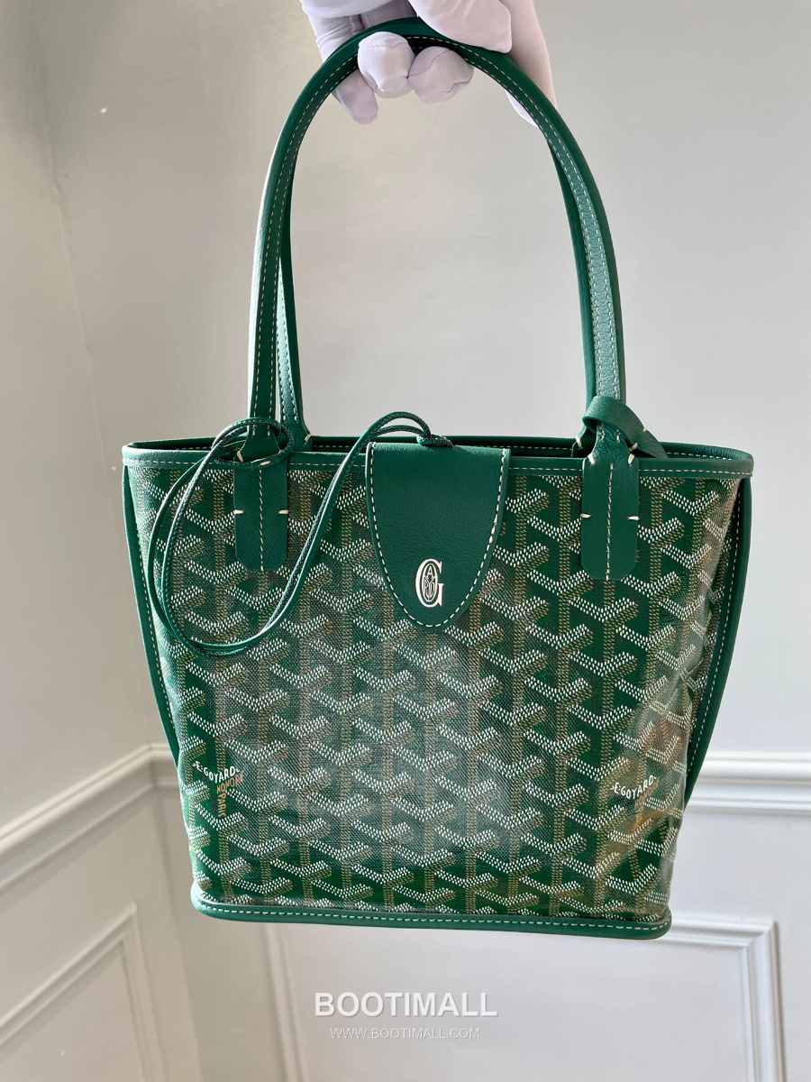 Goyard 고야드 2025 미니 앙주백  Tote Mini Anjou  Green 그린 22cm  5
