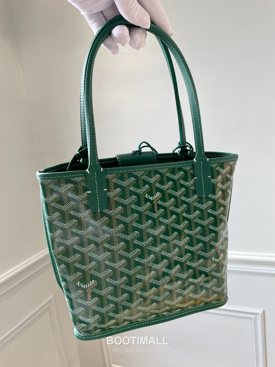 Goyard 고야드 2025 미니 앙주백  Tote Mini Anjou  Green 그린 22cm  6