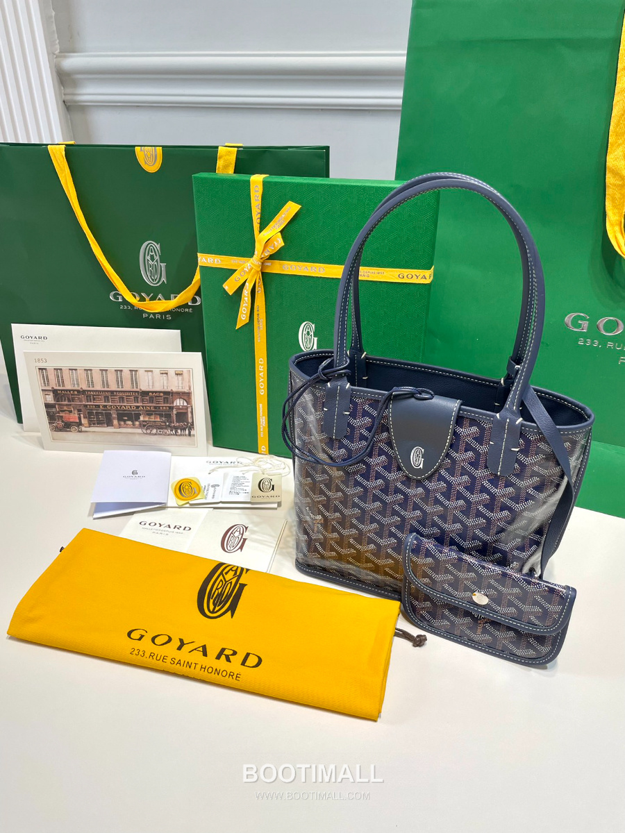 Goyard 고야드 2025 미니 앙주백  Tote Mini Anjou Navy Blue 네이비블루 22cm  1