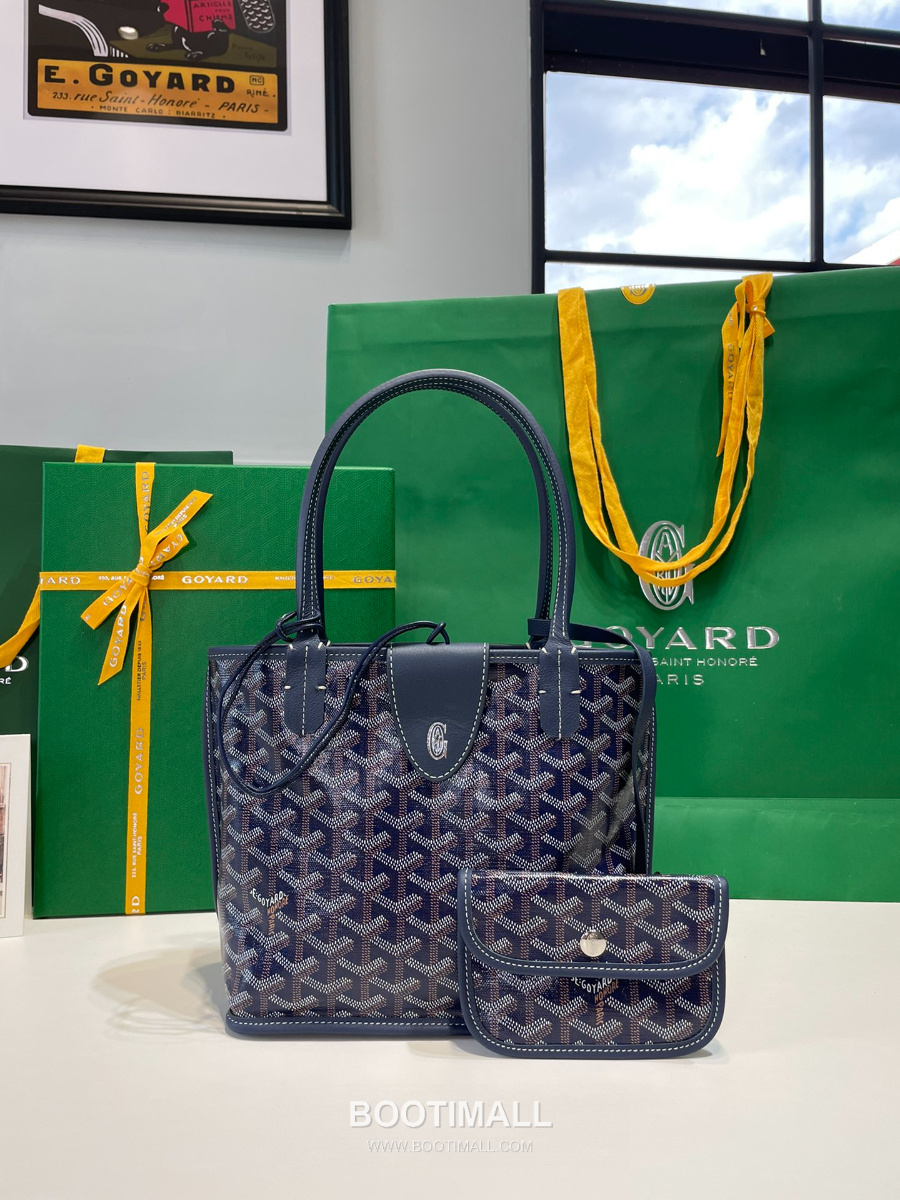 Goyard 고야드 2025 미니 앙주백  Tote Mini Anjou Navy Blue 네이비블루 22cm  2