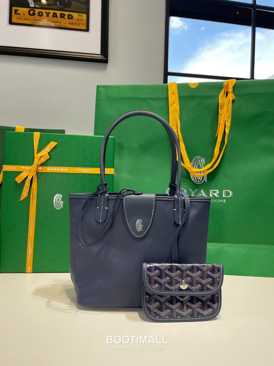 Goyard 고야드 2025 미니 앙주백  Tote Mini Anjou Navy Blue 네이비블루 22cm  3