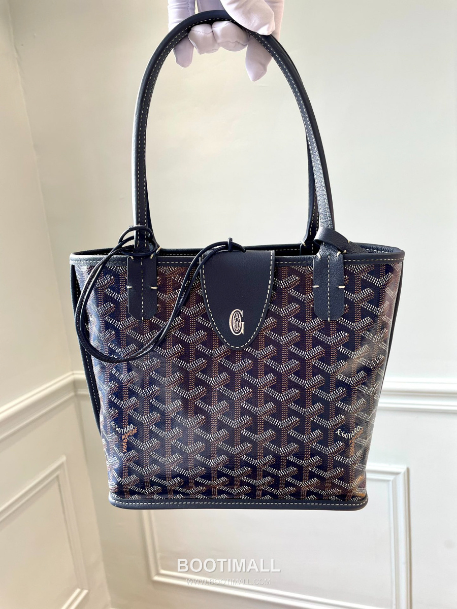 Goyard 고야드 2025 미니 앙주백  Tote Mini Anjou Navy Blue 네이비블루 22cm  5