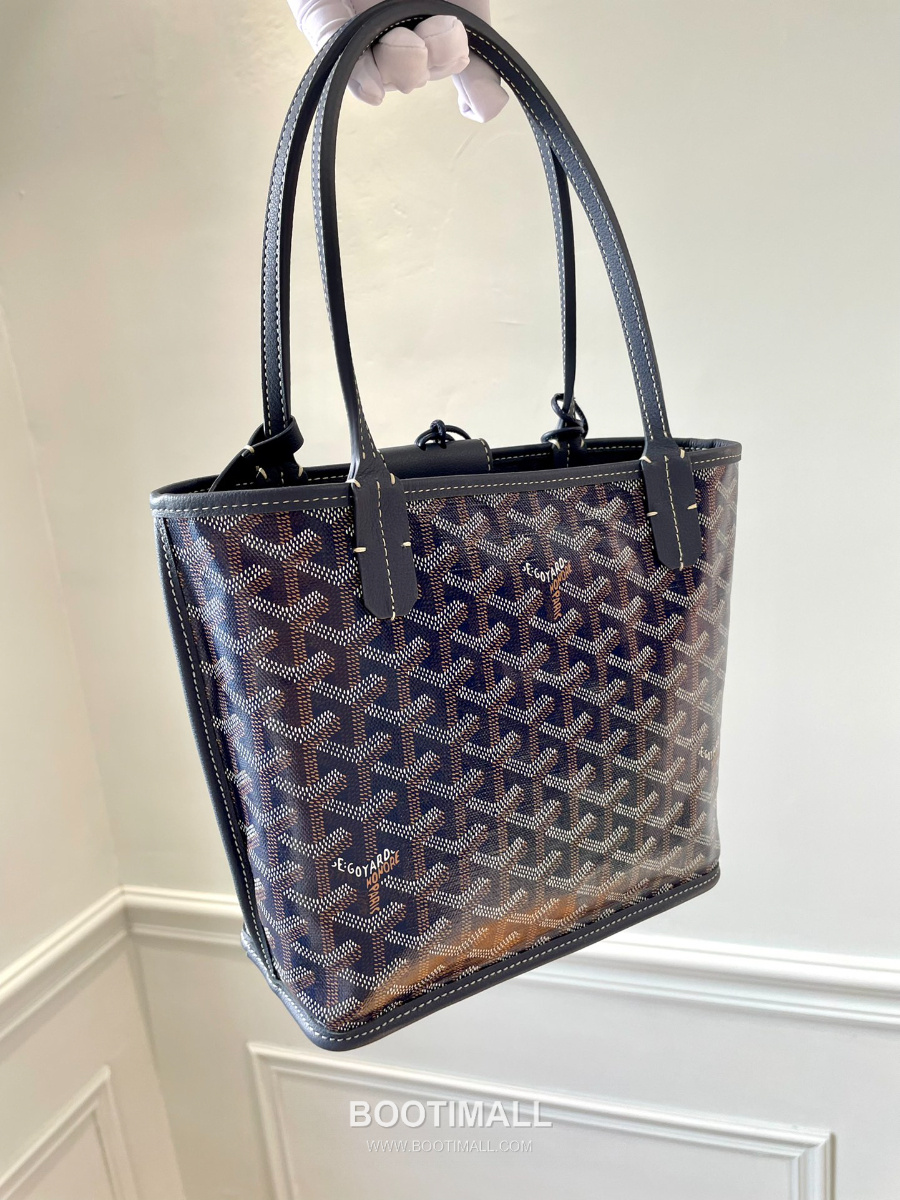 Goyard 고야드 2025 미니 앙주백  Tote Mini Anjou Navy Blue 네이비블루 22cm  6