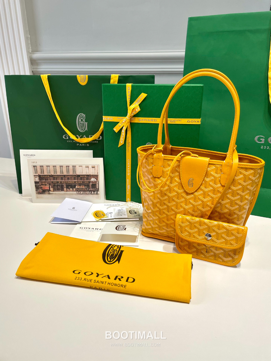 Goyard 고야드 2025 미니 앙주백  Tote Mini Anjou Yellow 옐로우 22cm  1