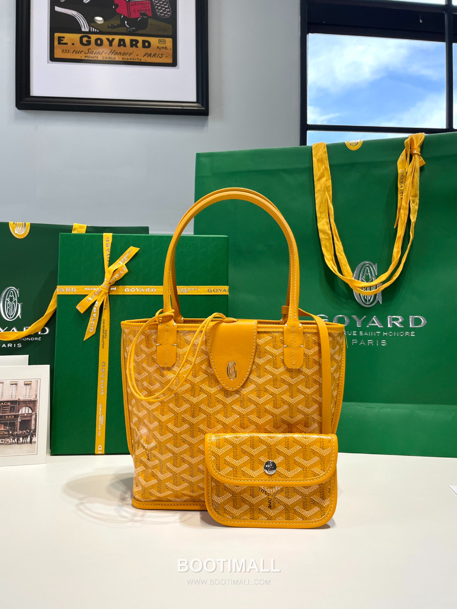 Goyard 고야드 2025 미니 앙주백  Tote Mini Anjou Yellow 옐로우 22cm  2