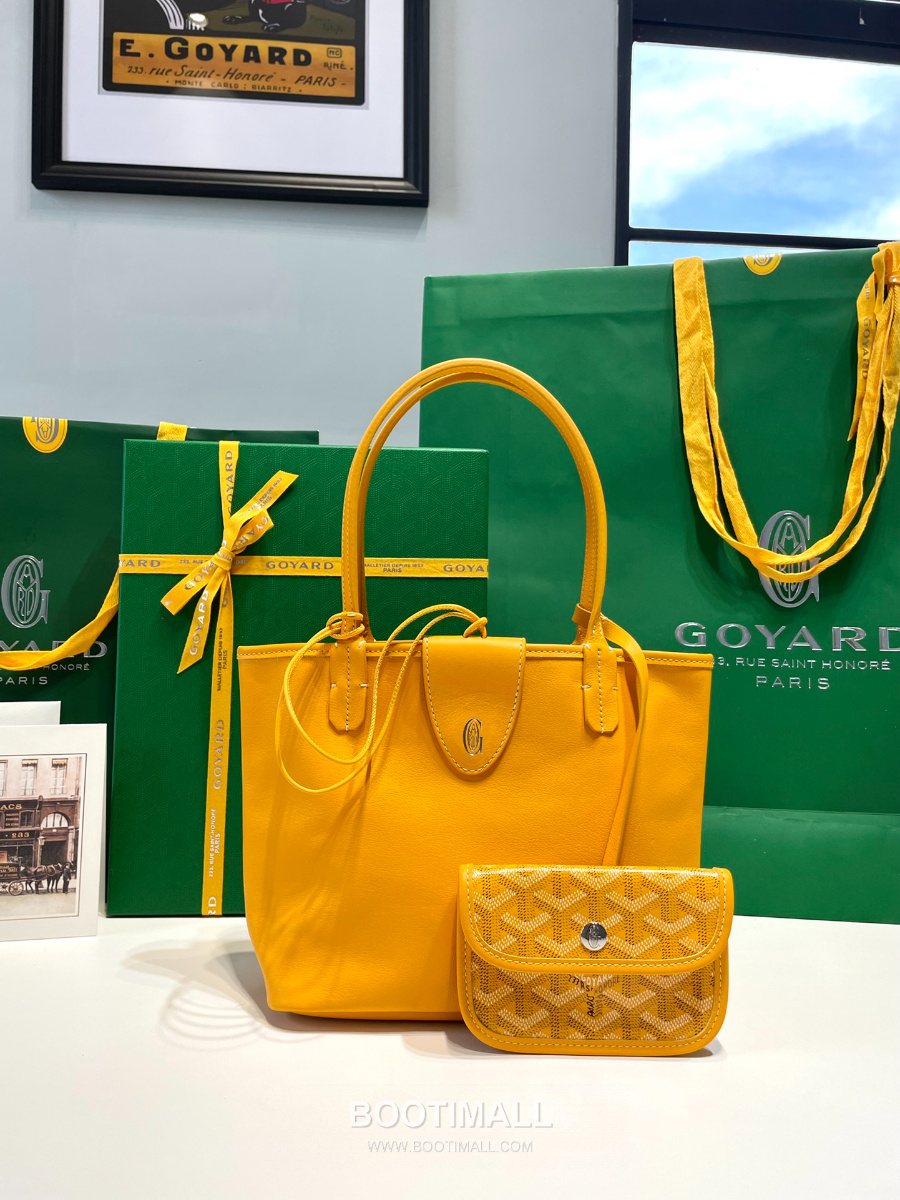Goyard 고야드 2025 미니 앙주백  Tote Mini Anjou Yellow 옐로우 22cm  3
