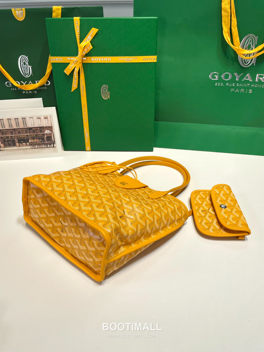 Goyard 고야드 2025 미니 앙주백  Tote Mini Anjou Yellow 옐로우 22cm  4