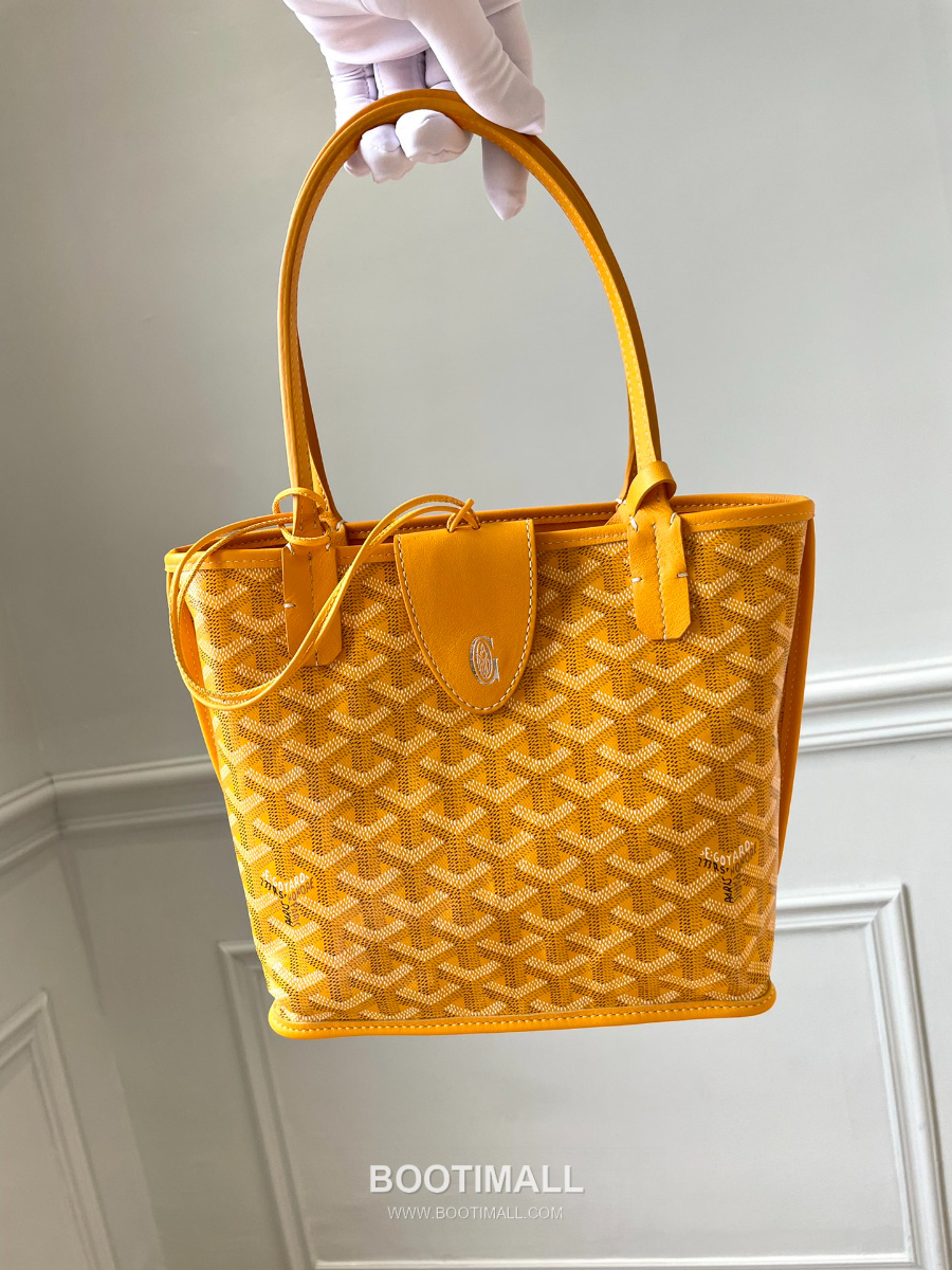 Goyard 고야드 2025 미니 앙주백  Tote Mini Anjou Yellow 옐로우 22cm  5