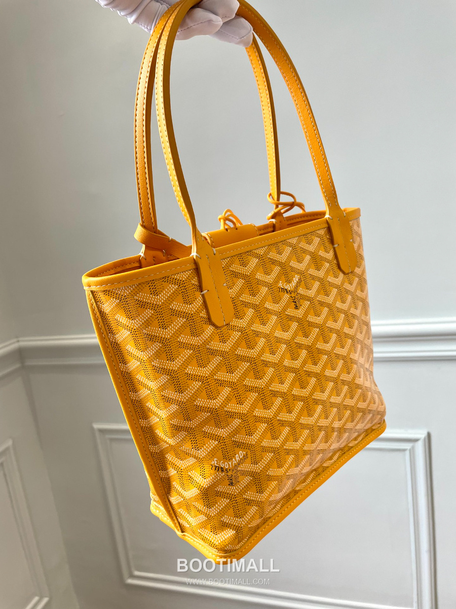 Goyard 고야드 2025 미니 앙주백  Tote Mini Anjou Yellow 옐로우 22cm  6