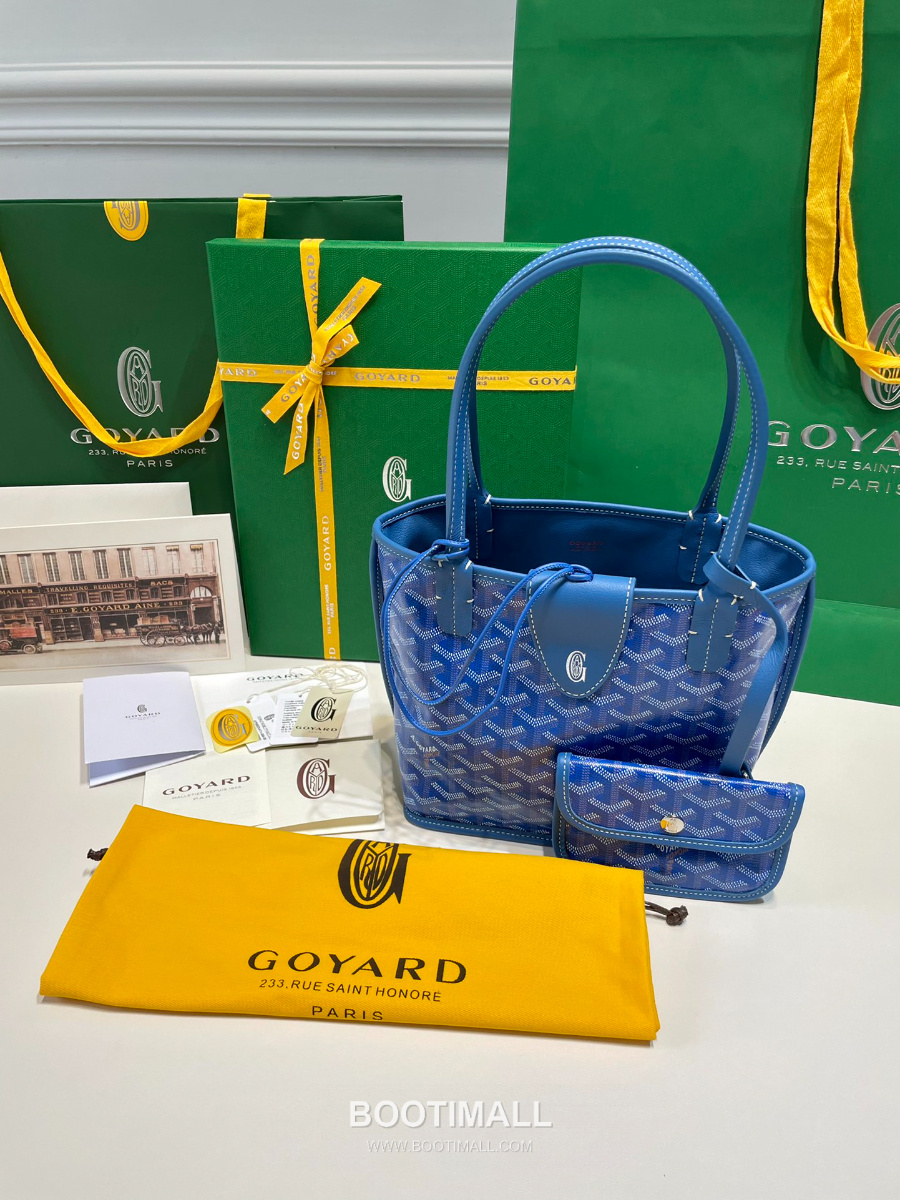 Goyard 고야드 2025 미니 앙주백  Tote Mini Anjou Sky Blue 스카이블루 22cm  1