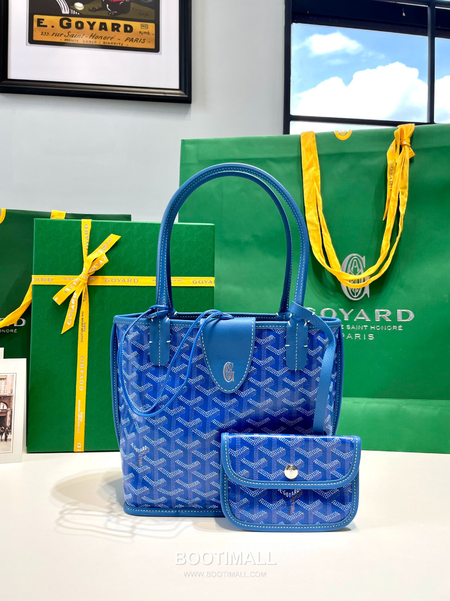 Goyard 고야드 2025 미니 앙주백  Tote Mini Anjou Sky Blue 스카이블루 22cm  2