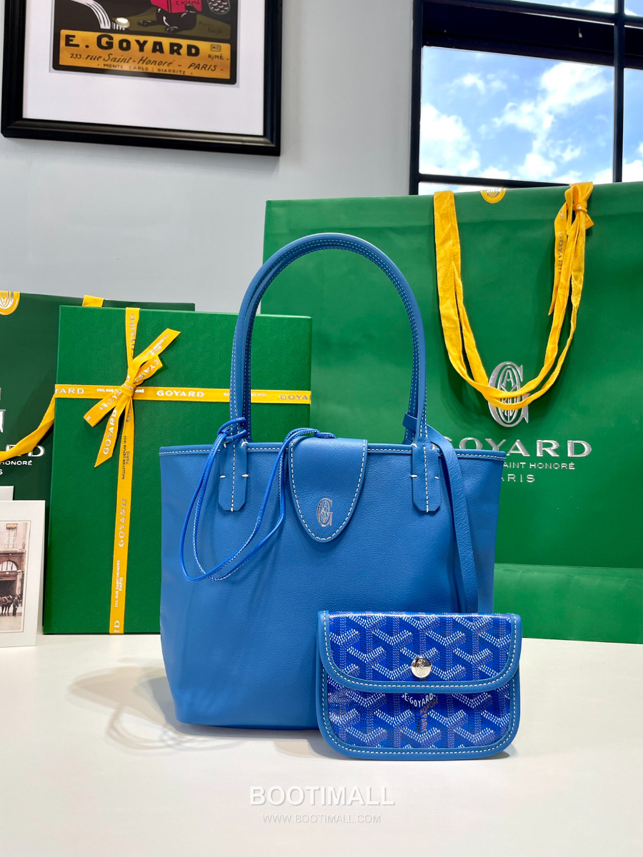 Goyard 고야드 2025 미니 앙주백  Tote Mini Anjou Sky Blue 스카이블루 22cm  3