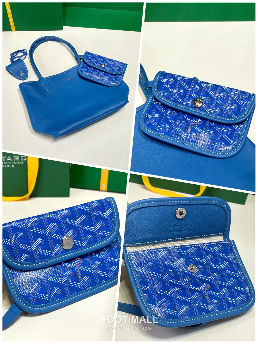 Goyard 고야드 2025 미니 앙주백  Tote Mini Anjou Sky Blue 스카이블루 22cm  8