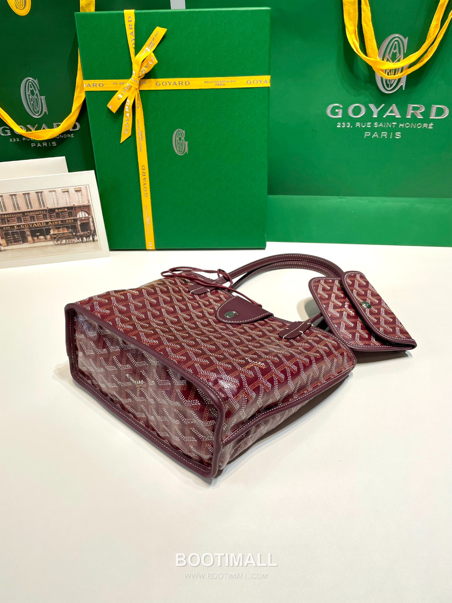 Goyard 고야드 2025 미니 앙주백  Tote Mini Anjou Burgundy 버건디 22cm  4
