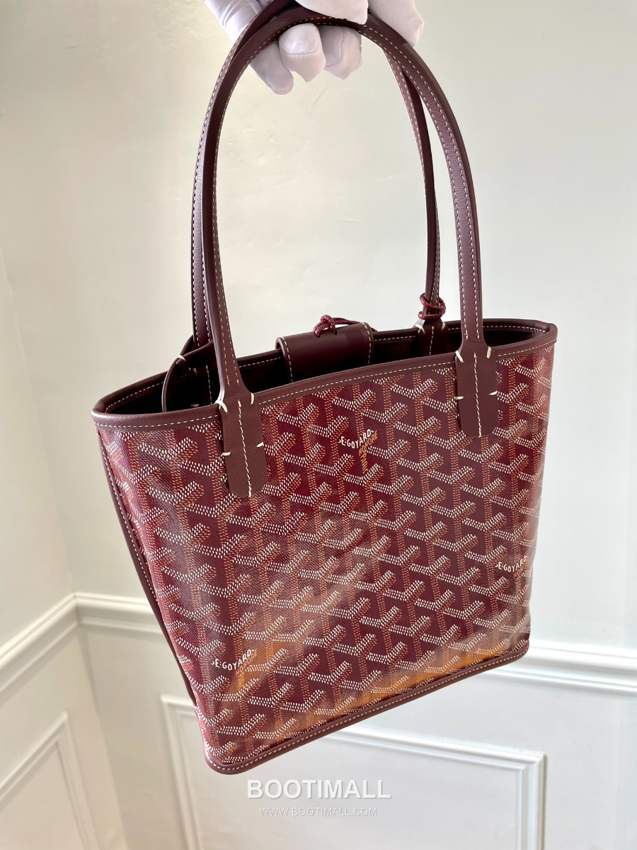 Goyard 고야드 2025 미니 앙주백  Tote Mini Anjou Burgundy 버건디 22cm  6