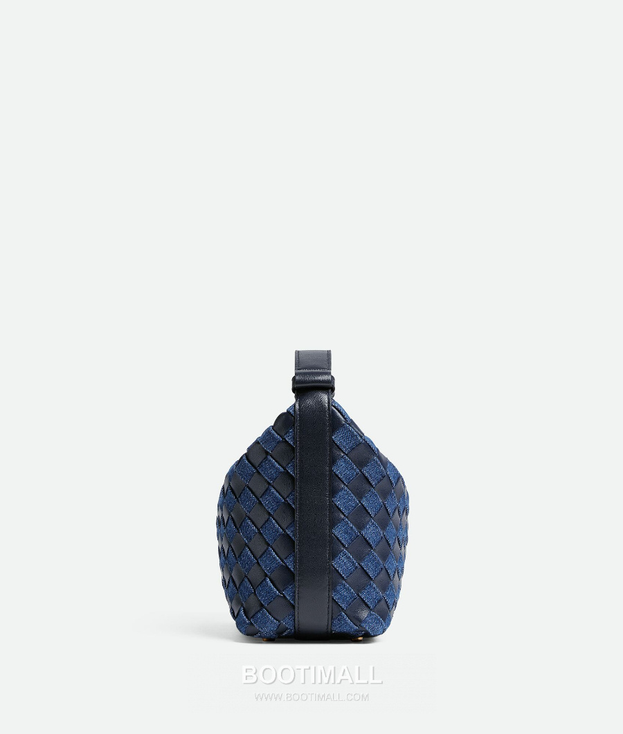 Bottega Veneta Intrecciato Denim & Calfskin Mini 보테가 베네타 인트레치아토 데님 & 카프스킨 미니 탑핸들백 네이비 22cm 4