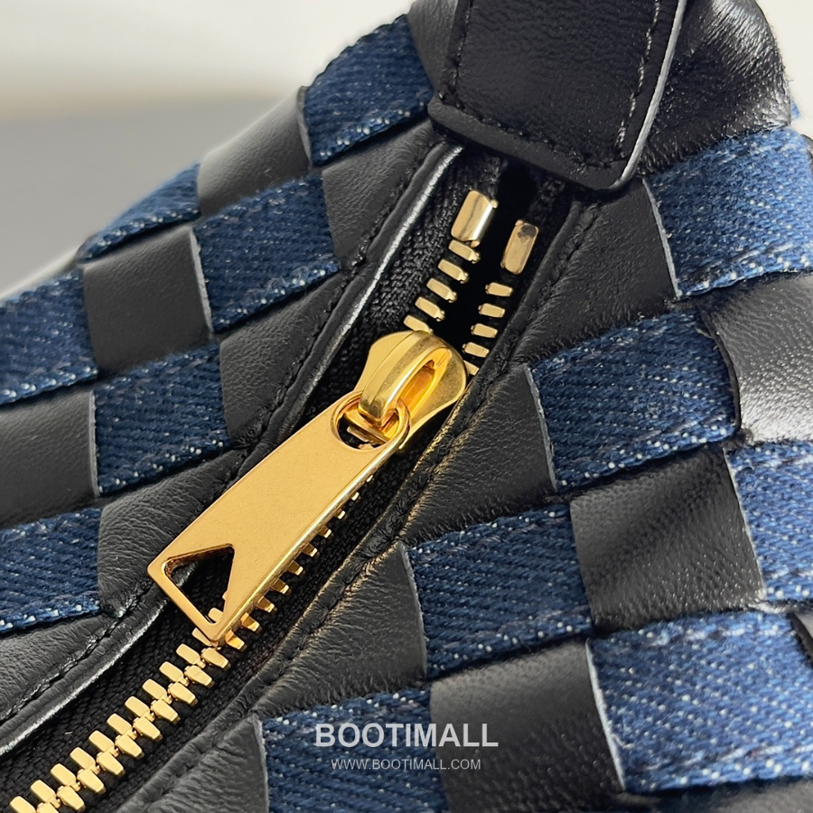 Bottega Veneta Intrecciato Denim & Calfskin Mini 보테가 베네타 인트레치아토 데님 & 카프스킨 미니 탑핸들백 네이비 22cm 16
