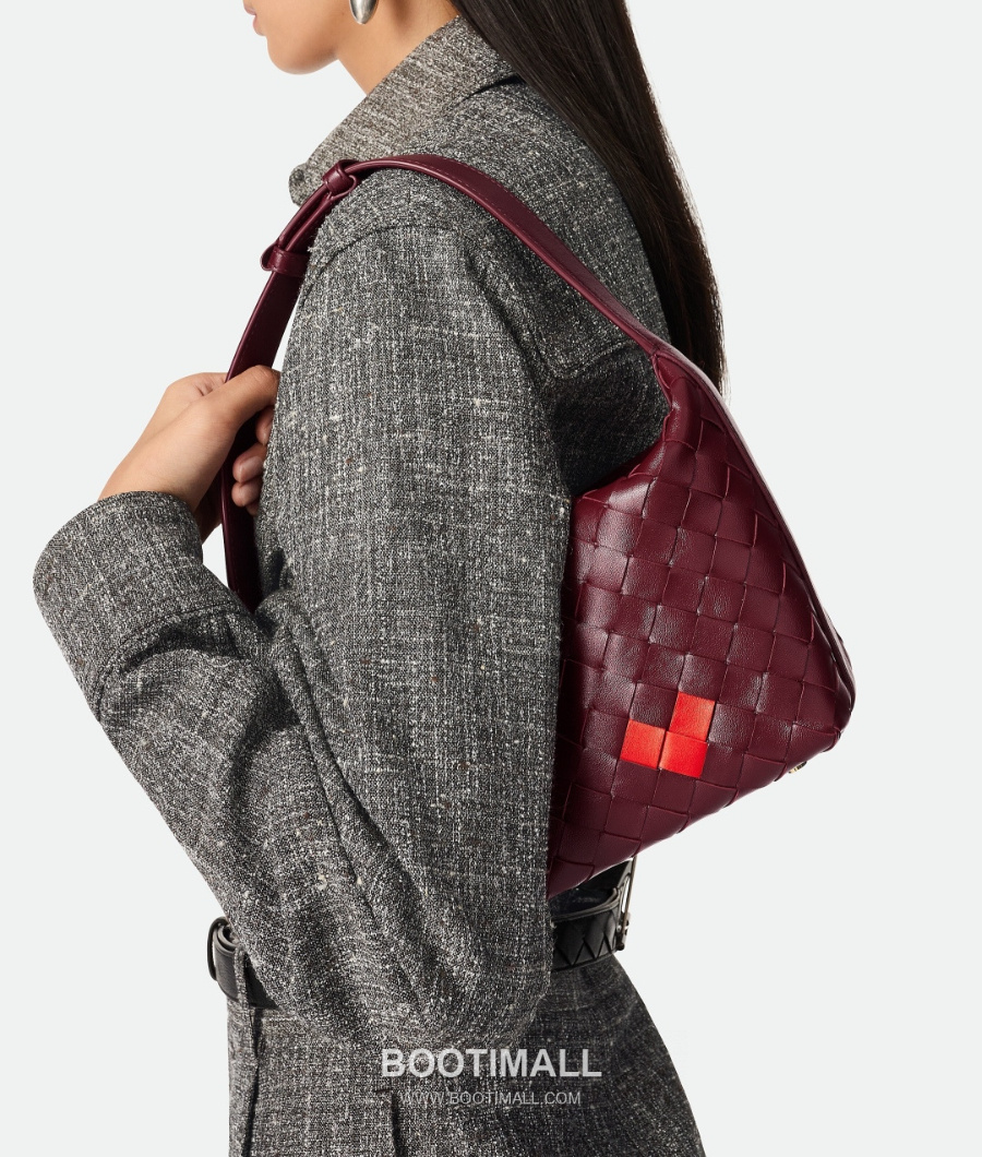 Bottega Veneta Intrecciato Denim & Calfskin Mini 보테가 베네타 인트레치아토 데님 & 카프스킨 미니 탑핸들백 바롤로 22cm 4