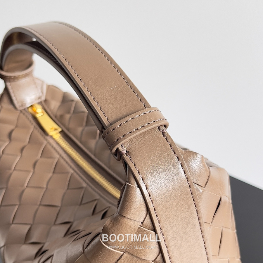 Bottega Veneta Intrecciato Denim & Calfskin Mini 보테가 베네타 인트레치아토 데님 & 카프스킨 미니 탑핸들백 마스틱 22cm 9