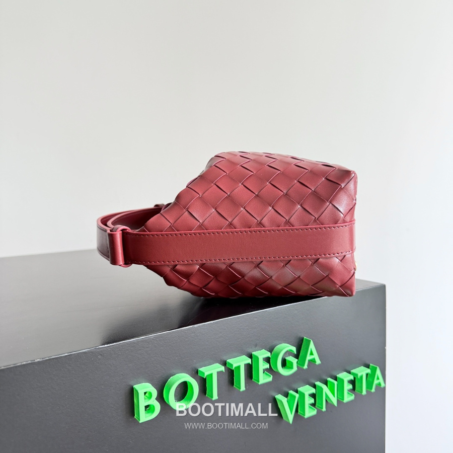 Bottega Veneta Intrecciato Denim & Calfskin Mini 보테가 베네타 인트레치아토 데님 & 카프스킨 미니 탑핸들백 보르도 22cm 2