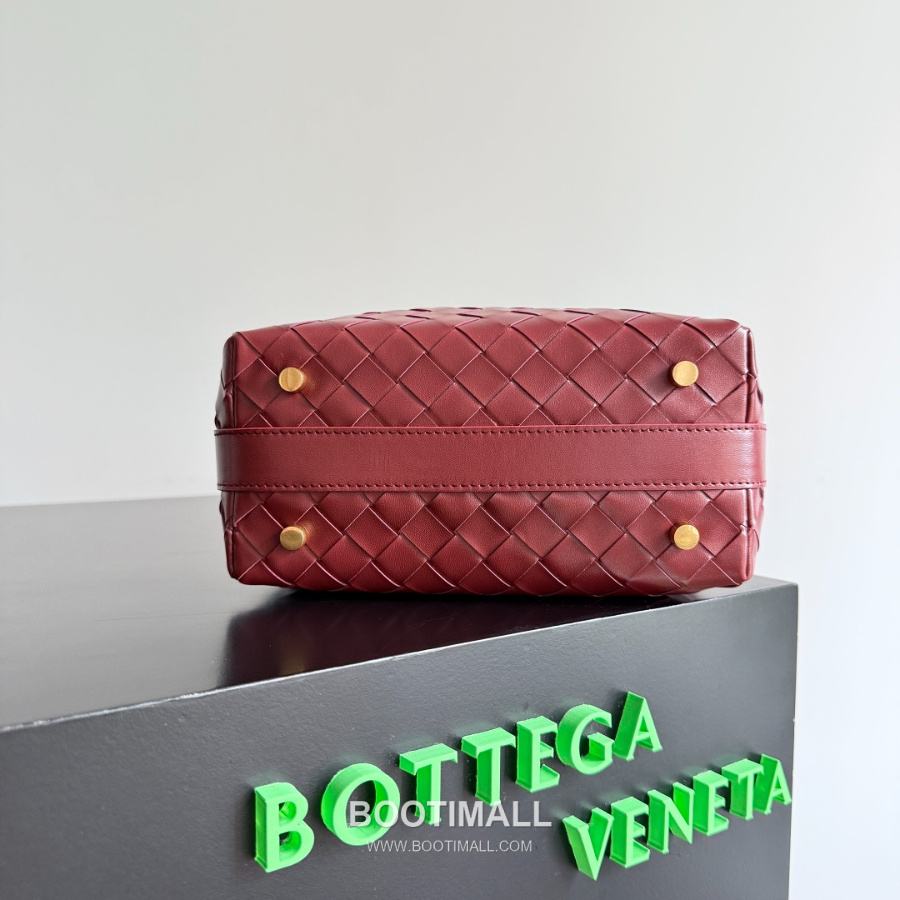 Bottega Veneta Intrecciato Denim & Calfskin Mini 보테가 베네타 인트레치아토 데님 & 카프스킨 미니 탑핸들백 보르도 22cm 3