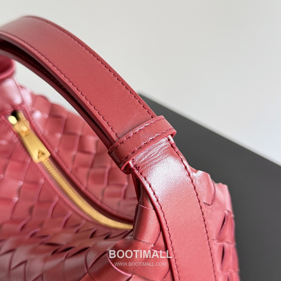 Bottega Veneta Intrecciato Denim & Calfskin Mini 보테가 베네타 인트레치아토 데님 & 카프스킨 미니 탑핸들백 보르도 22cm 5