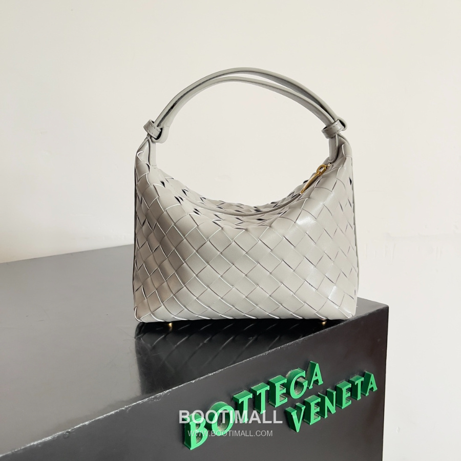 Bottega Veneta Intrecciato Denim & Calfskin Mini 보테가 베네타 인트레치아토 데님 & 카프스킨 미니 탑핸들백 플라스터 22cm 1