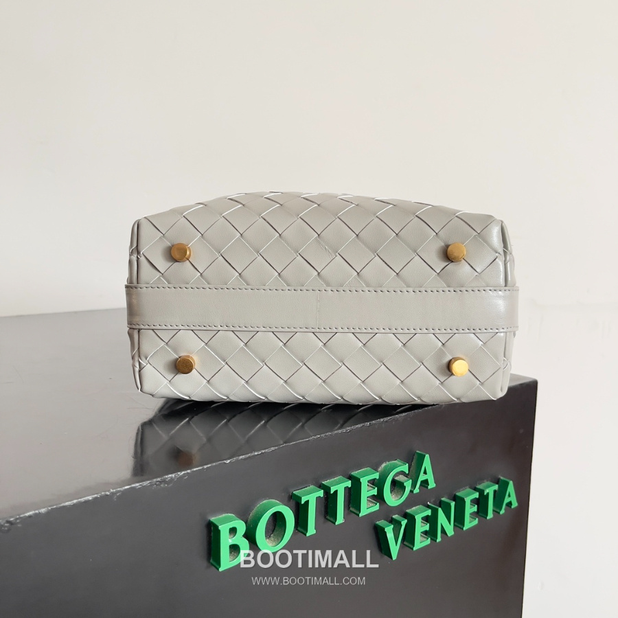 Bottega Veneta Intrecciato Denim & Calfskin Mini 보테가 베네타 인트레치아토 데님 & 카프스킨 미니 탑핸들백 플라스터 22cm 3