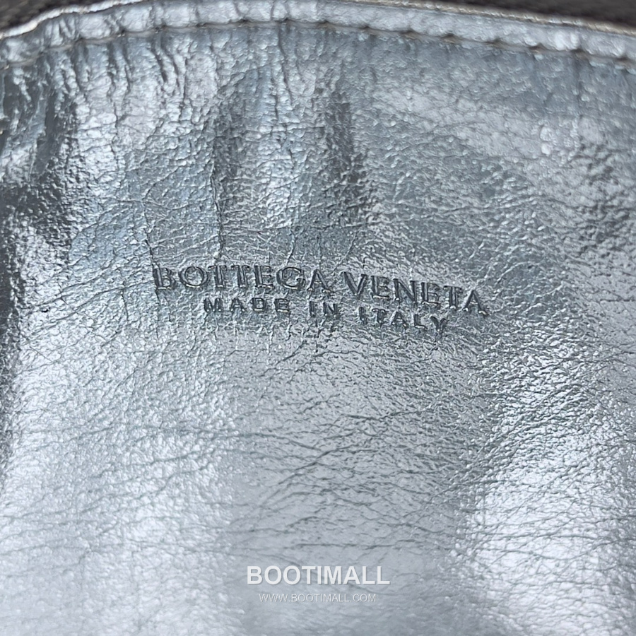 Bottega Veneta Intrecciato Denim & Calfskin Mini 보테가 베네타 인트레치아토 데님 & 카프스킨 미니 탑핸들백 골드/실버 투톤 메탈릭 22cm 9