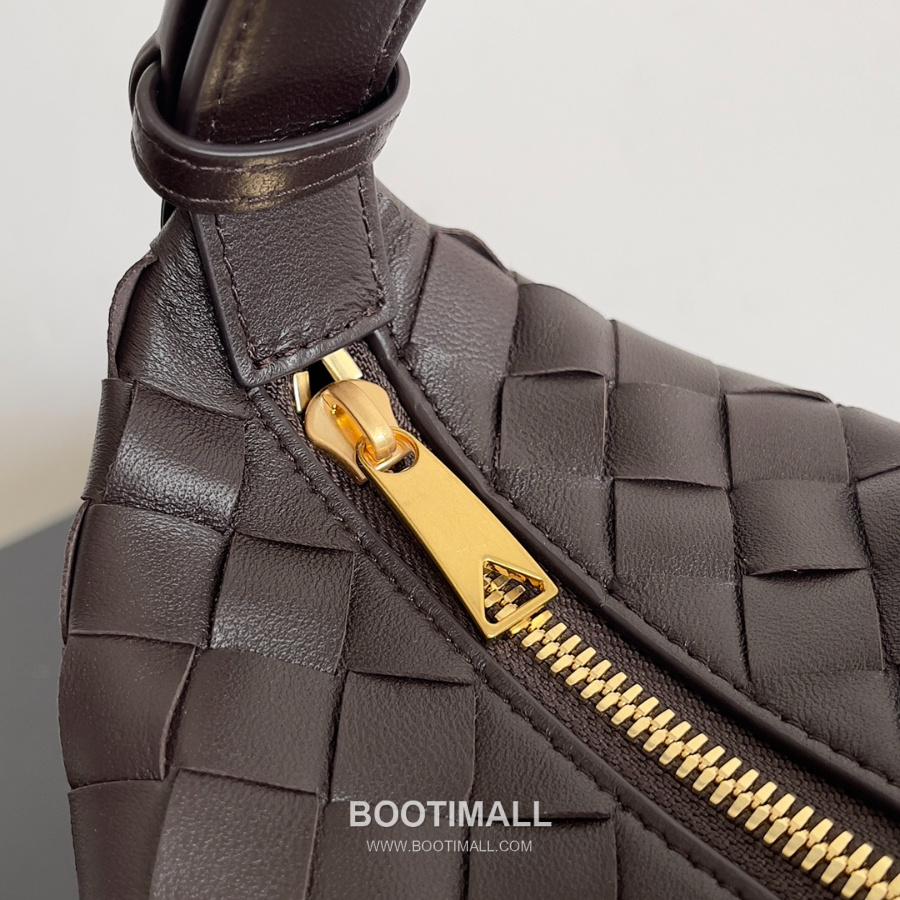 Bottega Veneta Intrecciato Denim & Calfskin Mini 보테가 베네타 인트레치아토 데님 & 카프스킨 미니 탑핸들백 초콜릿 브라운 22cm 6