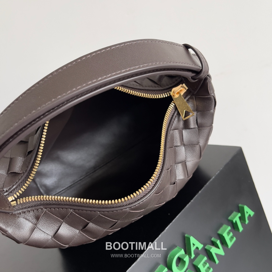 Bottega Veneta Intrecciato Denim & Calfskin Mini 보테가 베네타 인트레치아토 데님 & 카프스킨 미니 탑핸들백 초콜릿 브라운 22cm 7