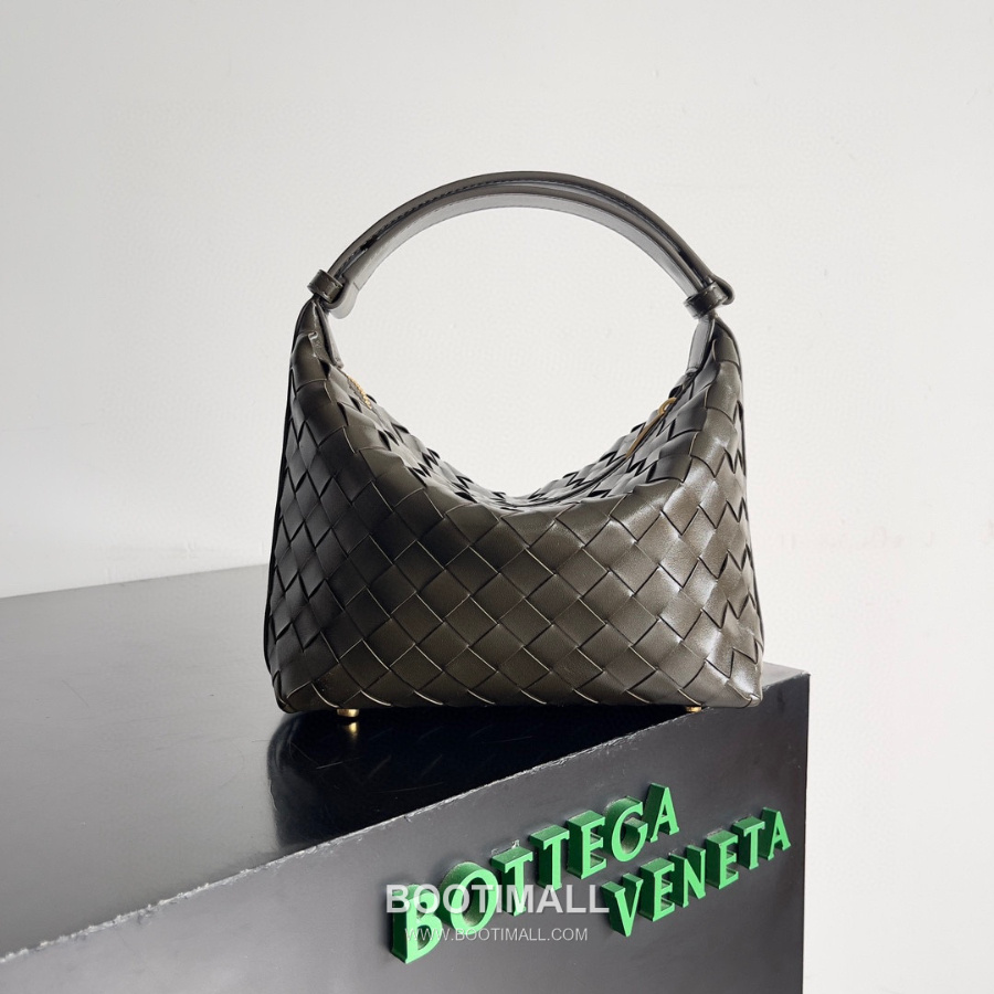 Bottega Veneta Intrecciato Denim & Calfskin Mini 보테가 베네타 인트레치아토 카프스킨 미니 탑핸들백 올리브카키 22cm 3