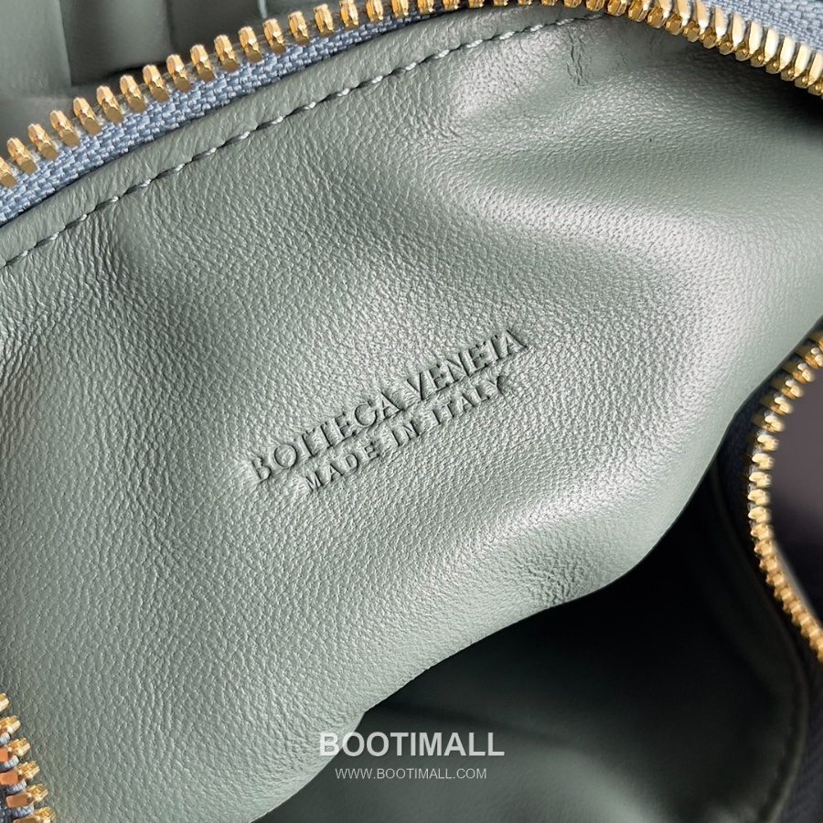 Bottega Veneta Intrecciato Denim & Calfskin Mini 보테가 베네타 인트레치아토 카프스킨 미니 탑핸들백 민트그린 22cm 9