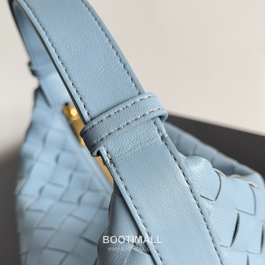 Bottega Veneta Intrecciato Denim & Calfskin Mini 보테가 베네타 인트레치아토 카프스킨 미니 탑핸들백 페일블루 22cm 7