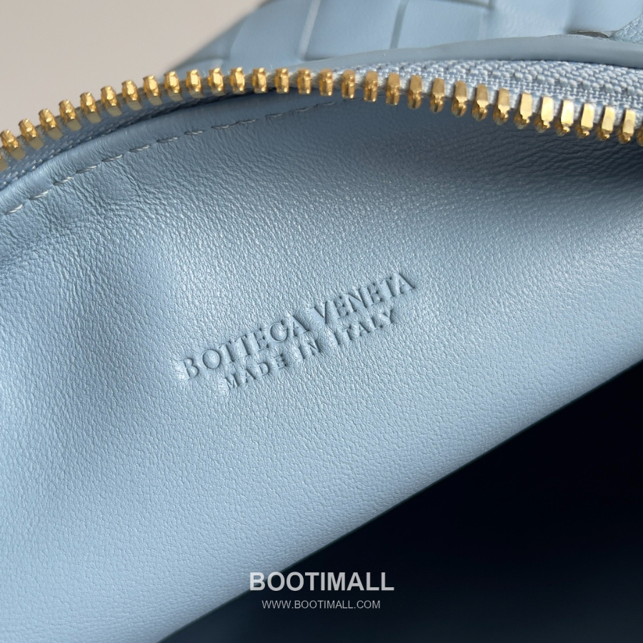 Bottega Veneta Intrecciato Denim & Calfskin Mini 보테가 베네타 인트레치아토 카프스킨 미니 탑핸들백 페일블루 22cm 9