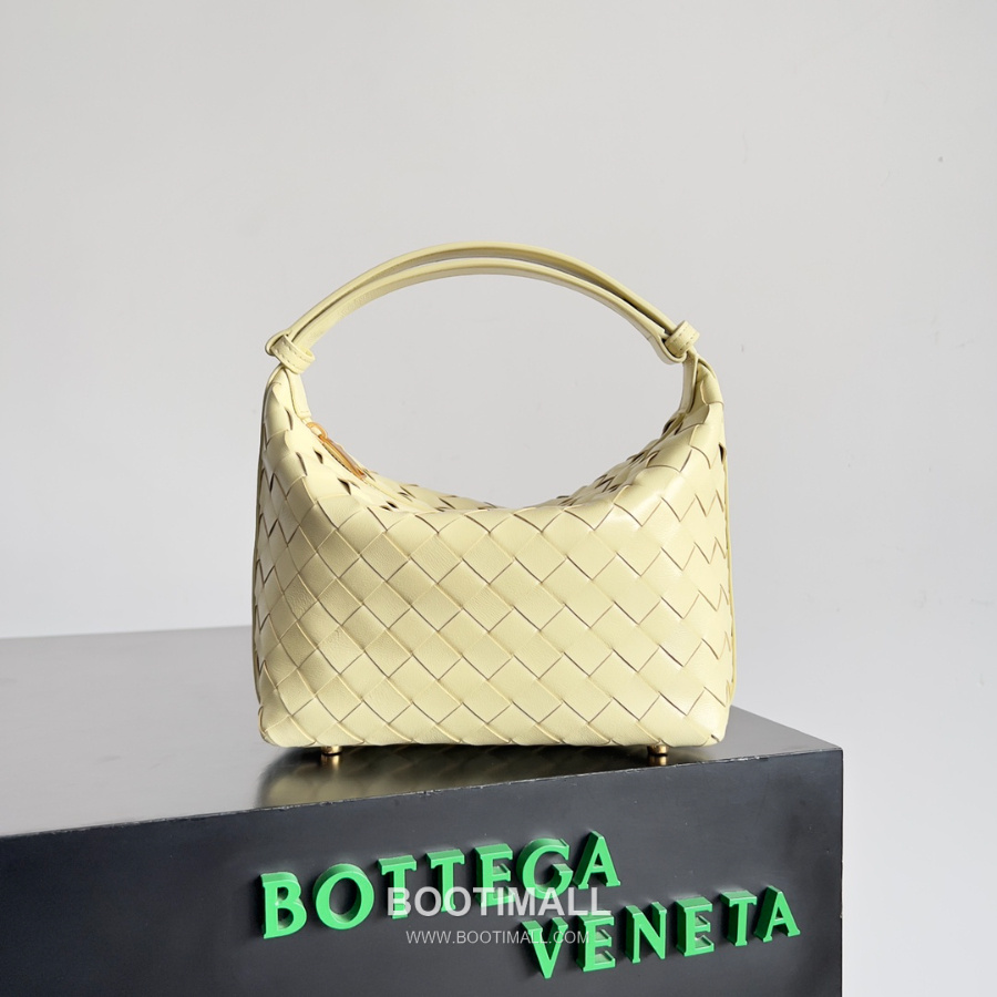 Bottega Veneta Intrecciato Denim & Calfskin Mini 보테가 베네타 인트레치아토 카프스킨 미니 탑핸들백 크리미옐로우 22cm 1