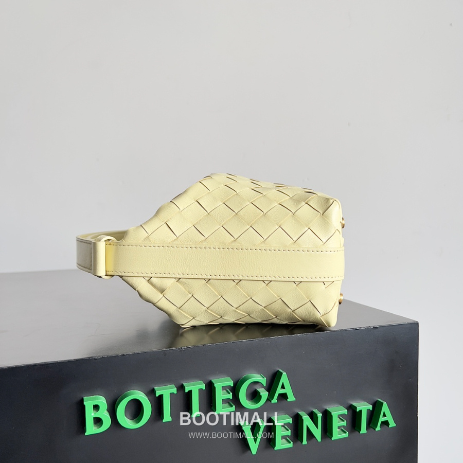 Bottega Veneta Intrecciato Denim & Calfskin Mini 보테가 베네타 인트레치아토 카프스킨 미니 탑핸들백 크리미옐로우 22cm 2