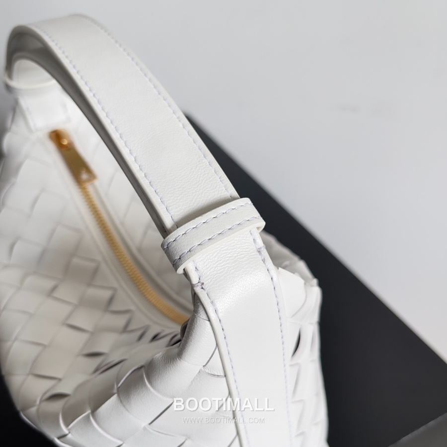 Bottega Veneta Intrecciato Denim & Calfskin Mini 보테가 베네타 인트레치아토 카프스킨 미니 탑핸들백 화이트 22cm 5