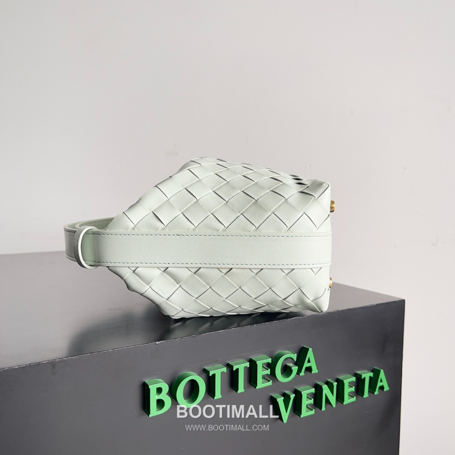 Bottega Veneta Intrecciato Denim & Calfskin Mini 보테가 베네타 인트레치아토 카프스킨 미니 탑핸들백 페일그린 22cm 7