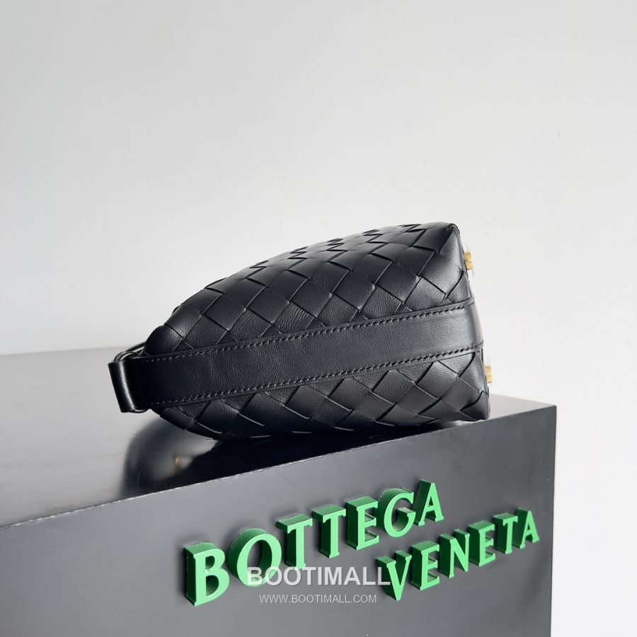 Bottega Veneta Intrecciato Denim & Calfskin Mini 보테가 베네타 인트레치아토 카프스킨 미니 탑핸들백 블랙 22cm 2
