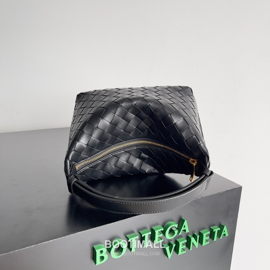 Bottega Veneta Intrecciato Denim & Calfskin Mini 보테가 베네타 인트레치아토 카프스킨 미니 탑핸들백 블랙 22cm 3