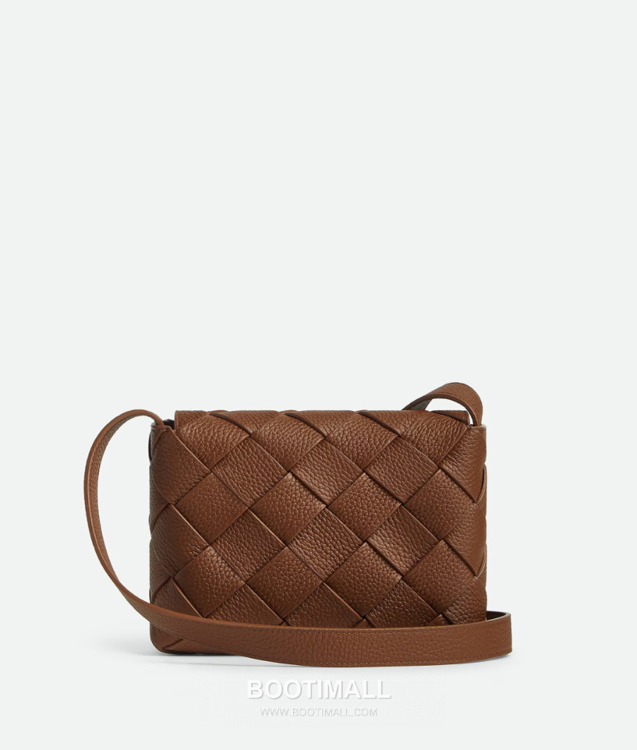 Bottega Veneta Diago Intreccio Smooth Leather Cross-body Bag 보테가 베네타 디아고 인트레치오 스무스 레더 크로스백 브라운 22.5cm 5