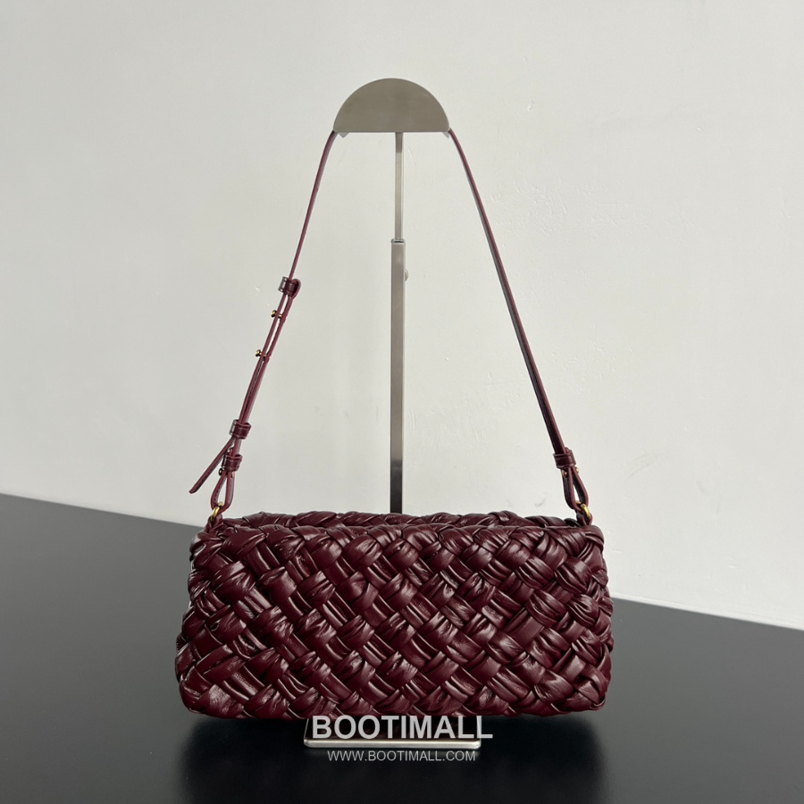Bottega Veneta Kalimero Cha-Cha Bag 보테가 베네타 칼리메로 차차 숄더백 버건디 28.5cm 1