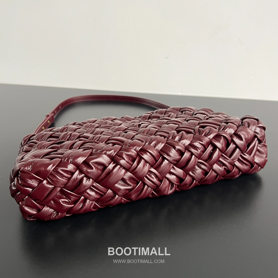Bottega Veneta Kalimero Cha-Cha Bag 보테가 베네타 칼리메로 차차 숄더백 버건디 28.5cm 4