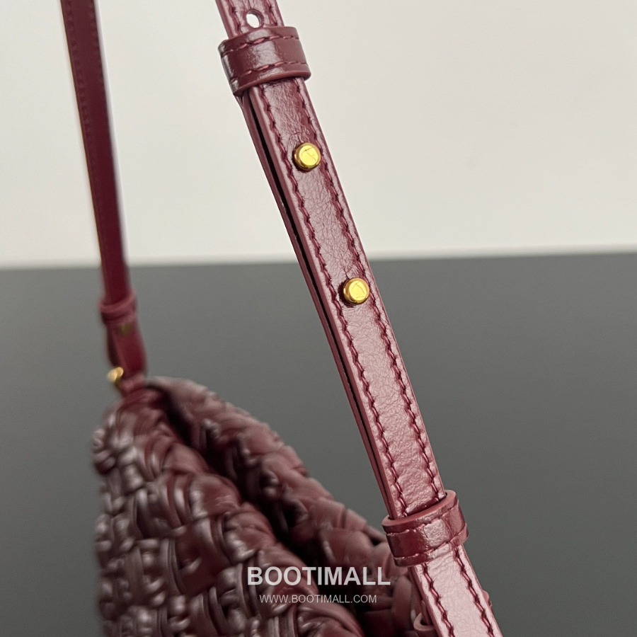 Bottega Veneta Kalimero Cha-Cha Bag 보테가 베네타 칼리메로 차차 숄더백 버건디 28.5cm 6