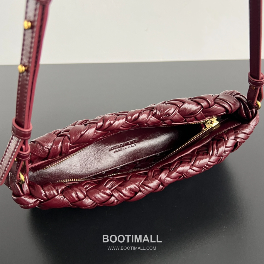 Bottega Veneta Kalimero Cha-Cha Bag 보테가 베네타 칼리메로 차차 숄더백 버건디 28.5cm 8