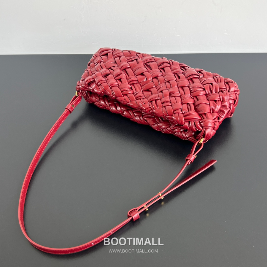 Bottega Veneta Kalimero Cha-Cha Bag 보테가 베네타 칼리메로 차차 숄더백 레드 28.5cm 4