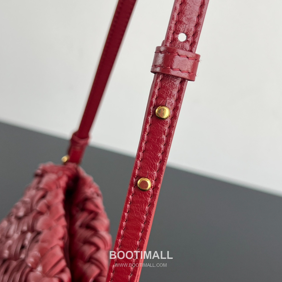 Bottega Veneta Kalimero Cha-Cha Bag 보테가 베네타 칼리메로 차차 숄더백 레드 28.5cm 7