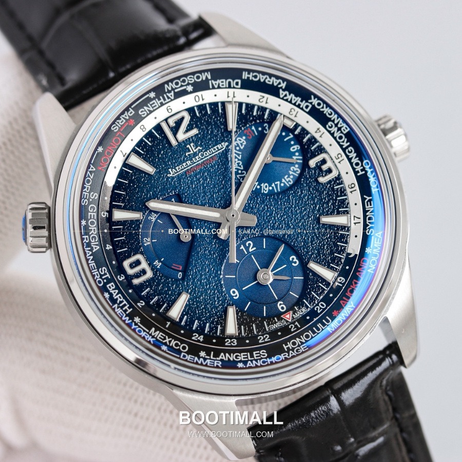 Jaeger-LeCoultre Polaris Geographic WT World Time Limited Edition 예거 르쿨트르 폴라리스 지오그래픽 WT 월드타임 리미티드 250피스 네이비 42mm 6