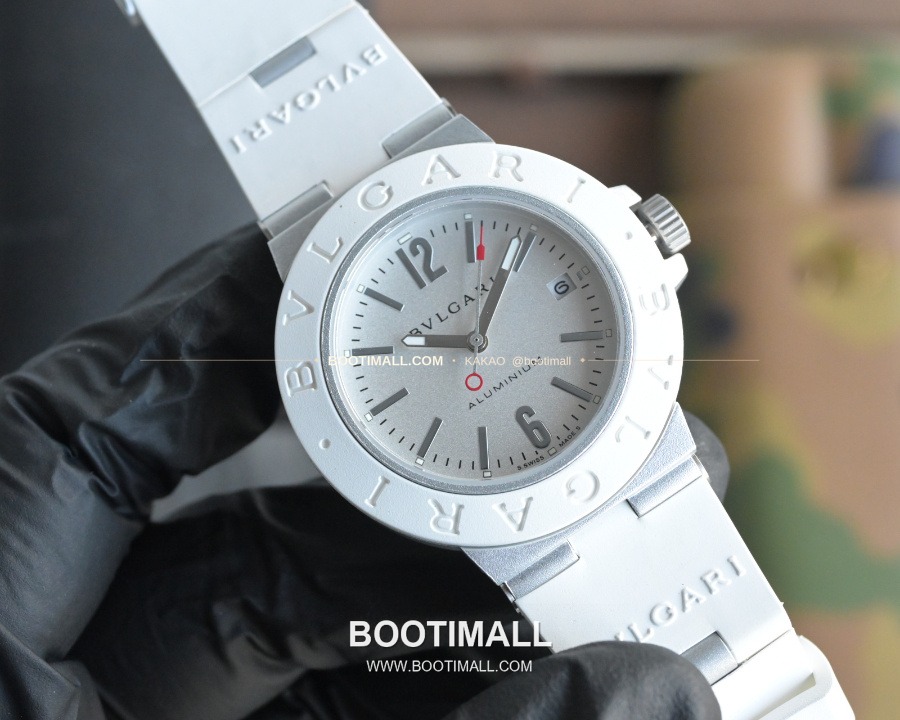 BVLGARI Aluminium Chronograph 40mm 불가리 알루미늄 크로노그래프 화이트 40mm 2